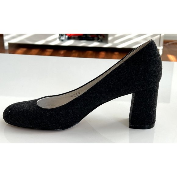 Anthropologie Bettye Muller Gray wool blend heels SZ: 8 - Picture 6 of 11